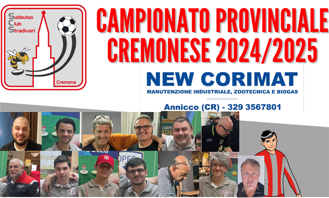 Giocatori subbuteo Campionato provinciale cremonese