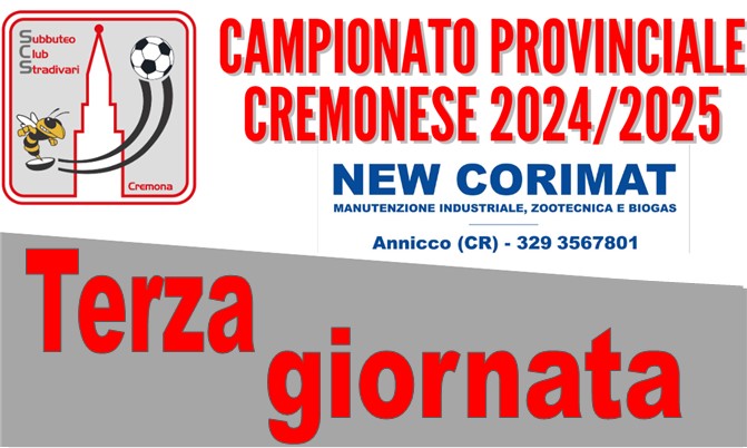 Campionato provinciale cremonese subbuteo terza giornata